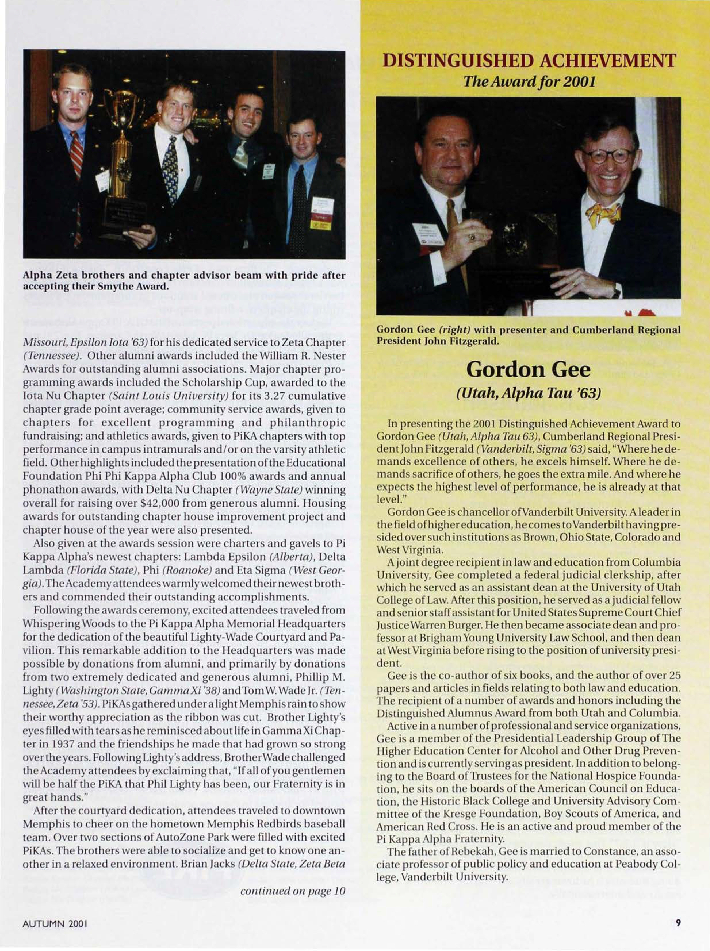 Distinguished Achievement